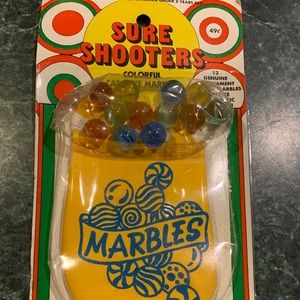 Vintage Larami Sure Shooters Marbles Playset NEW